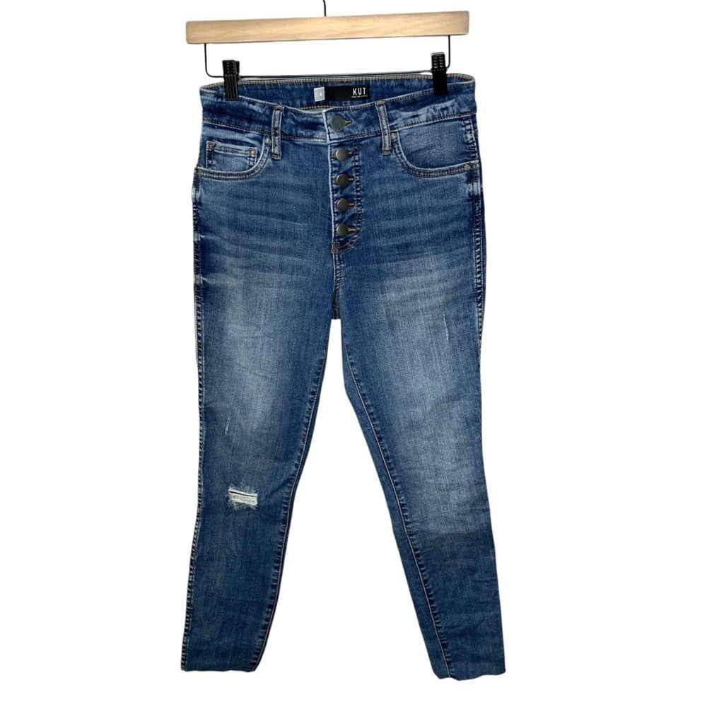 KUT FROM‎ THE KLOTH  Donna High Rise Fab Ab Skinny Ankle Jeans - Size 0